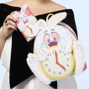 Loungefly Disney Alice in Wonderland White Rabbit
Figural Mini Backpack & Wallet